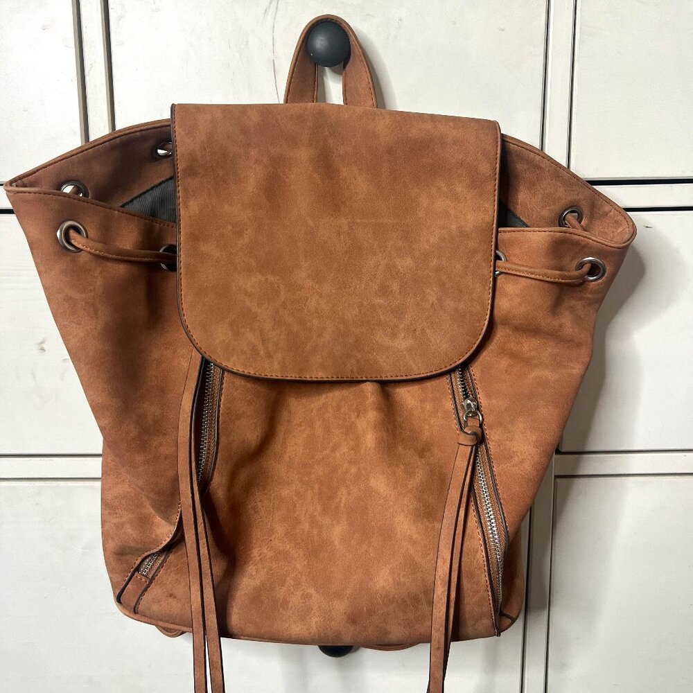 Suede Backpack